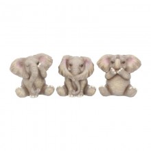 Three Baby Elephants 8cm